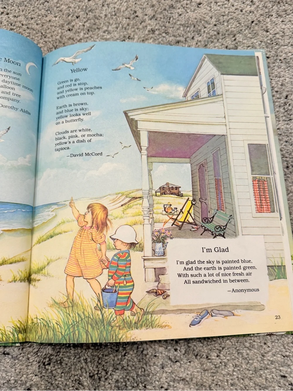 Vintage Kids Poems book Poems to Read to the Very Young Eloise Wilkin hardcover